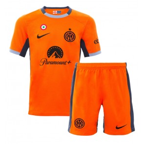Inter Milan Replika Babytøj Tredje sæt Børn 2023-24 Kortærmet (+ Korte bukser)